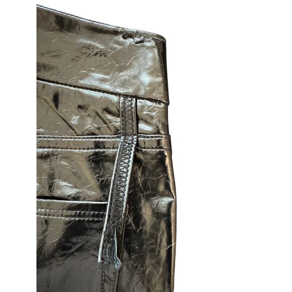 New ~ GOOD AMERICAN ~ Icon Faux Leather Pants Size 6/28 - Picture 7 of 7